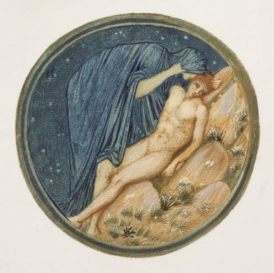 The Flower Book: XXXVIII. Day and Night, 1905 by Edward Burne Jones